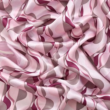 LA MAREY 100% Maulbeeren-Seidenschal, 55x170 cm, Wellen