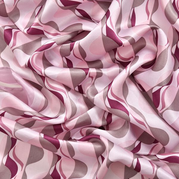 LA MAREY 100% Maulbeeren-Seidenschal, 55x170 cm, Wellen image number 4