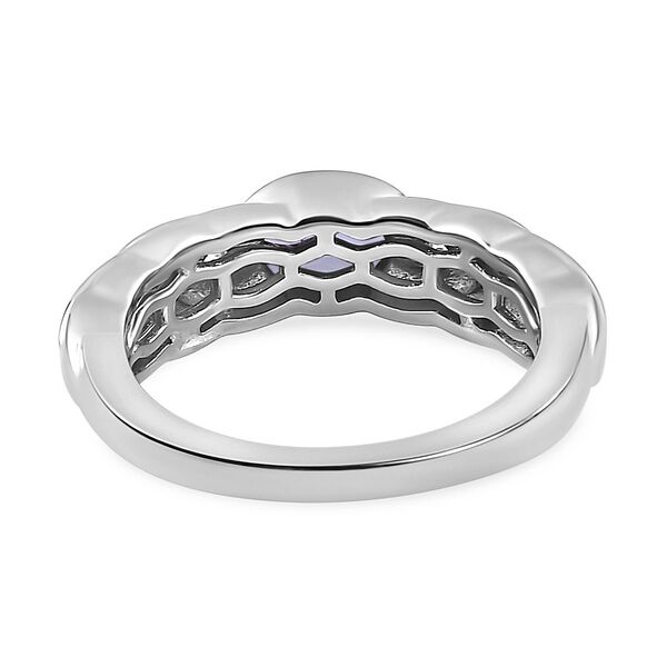 Tansanit und Zirkon Ring - 0,51 ct. image number 6