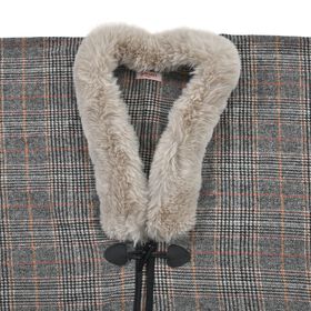 LA MAREY – Kunstfell Kimono, Beige