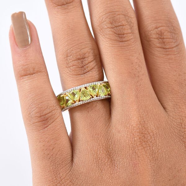 Peridot Ring Nickelfreies Messing (Größe 17.00) ca. 2,34 ct image number 2