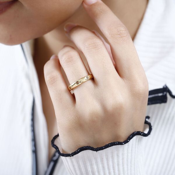 AA nat&uuml;rlicher, goldener Tansanit-Ring - 0,59 ct. image number 3