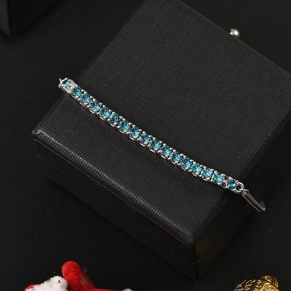 J Francis gefertigt mit SWAROVSKI- Indicolite Swarovski Kristall Armband, 19 cm image number 2