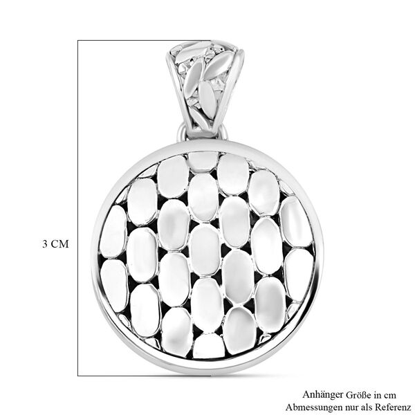 Royal Bali Kollektion- Strukturierter Silber-Anh&auml;nger image number 5