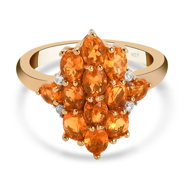 Salamanca Feueropal und Zirkon-Ring