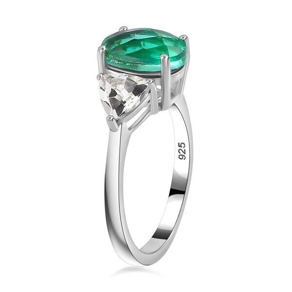 Pfau Triplett Quarz und Topas Schmuckset, 925 Silber rhodiniert - 5,75 ct. image number 6