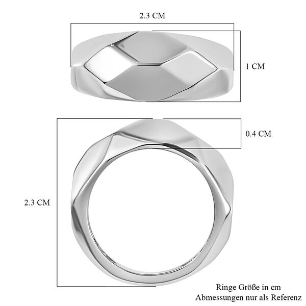 Ring, 925 Silber platiniert image number 7