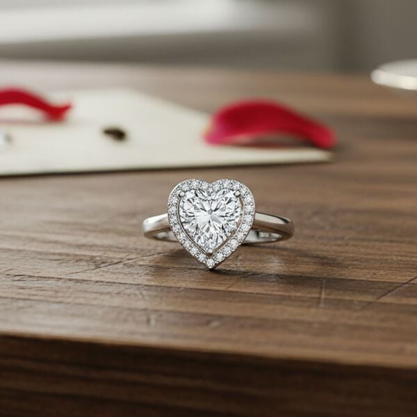 D'Joy GRA zertifiziert Moissanit Ring 925 Silber rhodiniert (Größe 18.00) ca. 2.14 ct image number 1