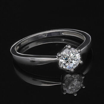 LUXORO SI-GH Labor Diamant Ring in 585 Wei&szlig;gold - 1 ct.