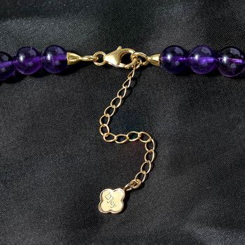 Afrikanische Amethyst Halskette, 45+5 cm - 400 ct.