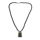 Labradorit und schwarze Spinell-Halskette, 50 cm - 115 ct. image number 3