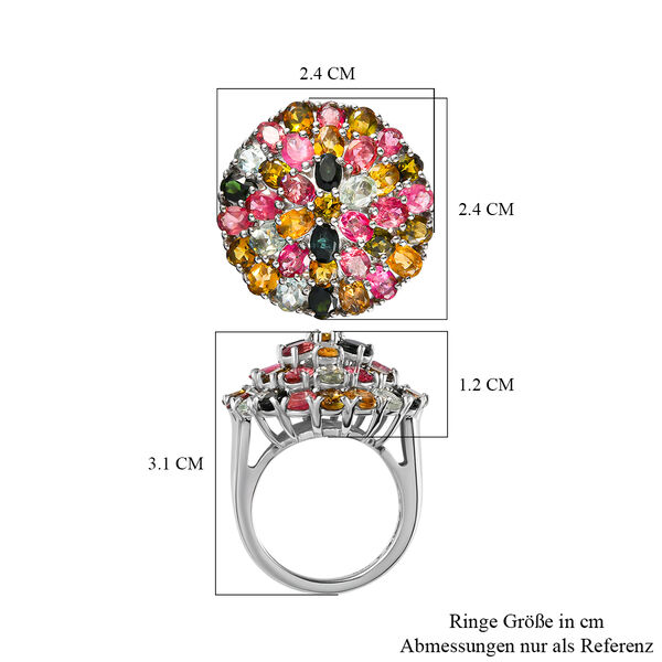 Nat&uuml;rlicher Mehrfach-Turmalin Ring image number 7