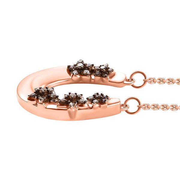 GP Celestial Kollektion - Natürliche Champagner Diamant und Kanchanaburi blaue Saphir-Halskette, 45 cm - 0,26 ct. image number 3