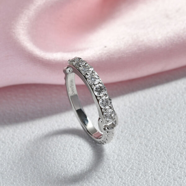 EVER TRUE Moissanit Ring Nickelfreies Messing (Gr&ouml;&szlig;e 18.00) ca. 0,73 ct image number 1