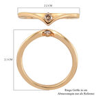 Champagner Diamant Ring 925 Silber 585 Vergoldet image number 6