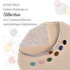 EVER TRUE schlichte Solitär-Edelstein-Halskette in Silberton image number 11