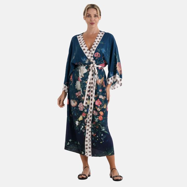   La Marey placement  print Brid  kimono