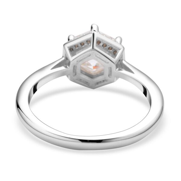 Art-déco-Ära Moissanit Ring image number 6