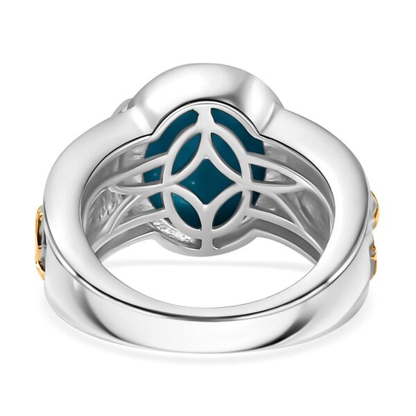 AA Sleeping Beauty T&uuml;rkis und Zirkon Ring - 4,38 ct. image number 8