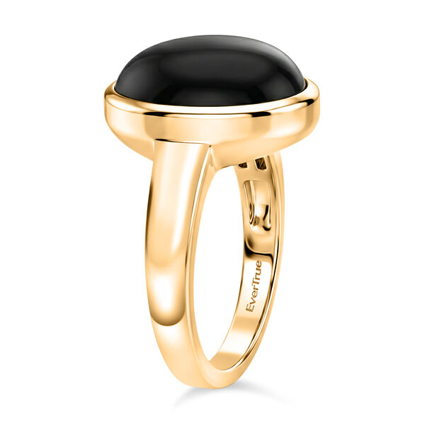 EverTrue AA schwarzer Glasachat Ring - 6 ct. image number 4