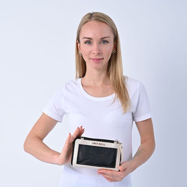 2er Set - Crossbody Tasche und Powerbank mit 4000mAh, Gold image number 2