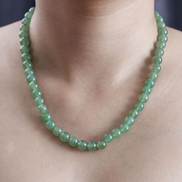 Grüne Quarz-Halskette, 50 cm - 191 ct. image number 3