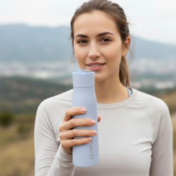 "UVC Ultraviolet Sterilization Insulated Cup, LED Display Temperature, Smart drinking Water reminder Functions: Ultraviolet sterilization, temperature display, and drinking water reminder Capacity:500ml Dimensions: 7*24.5cm Weight: 331g