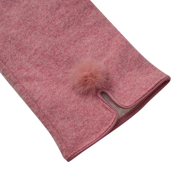 Kaschmirhandschuhe mit Mikroplüschfutter, Altrosa image number 5