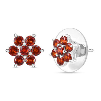 LUSTRO STELLA rote Zirkonia Ohrringe