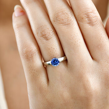 RHAPSODY AAAA Tansanit Ring in 950 Platin - 1 ct.