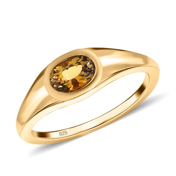 Natürlicher, goldener Tansanit-Ring - 0,52 ct. image number 4