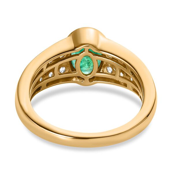 Kagem sambischer Smaragd und Zirkon-Ring - 2,05 ct. image number 5