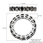 Elite Shungit Ring 925 Silber Platin-Überzug image number 5