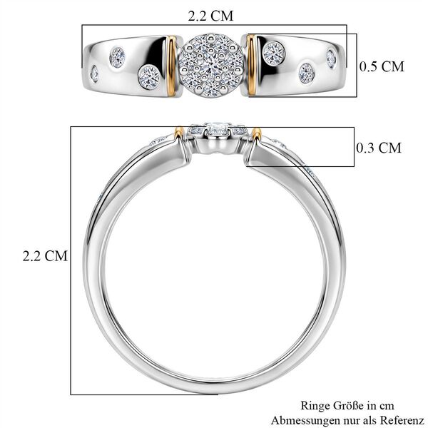 LUXURIANT SI-GH Labor Diamant SI-GH Ring, 925 Silber rhodiniert - 0,25 ct. image number 6