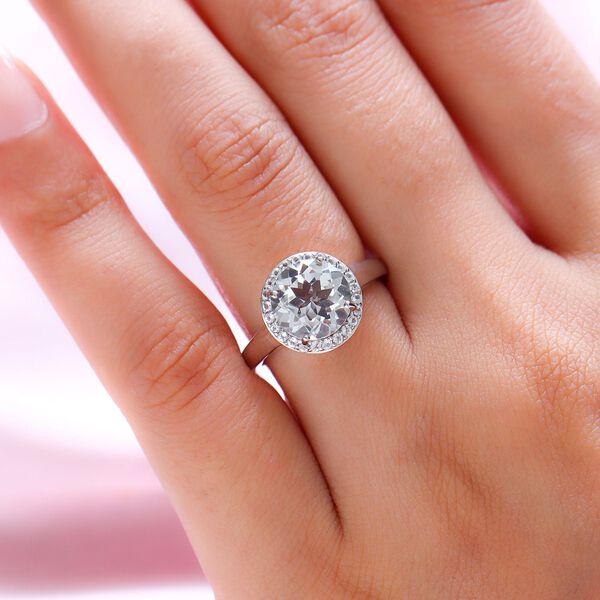 Golconda Diamant-Topas Ring, 925 Silber platiniert  ca. 3,65 ct image number 3