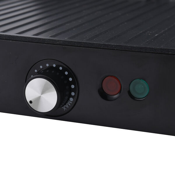 HOMESMART 180 Grad Grill mit Antihaftbeschichtung und Temperaturregelung, Schwarz image number 6