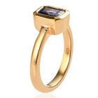 Tansanit Solitär Ring 925 Silber vergoldet  ca. 1,07 ct image number 4