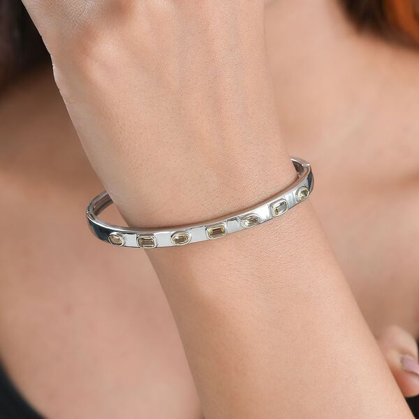 Citrin Armreif ca. 19 cm Edelstahl ca. 2.55 ct image number 2