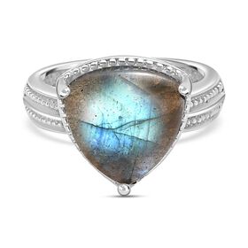 Labradorit Ring Edelstahl (Größe 17.00) ca. 6,98 ct