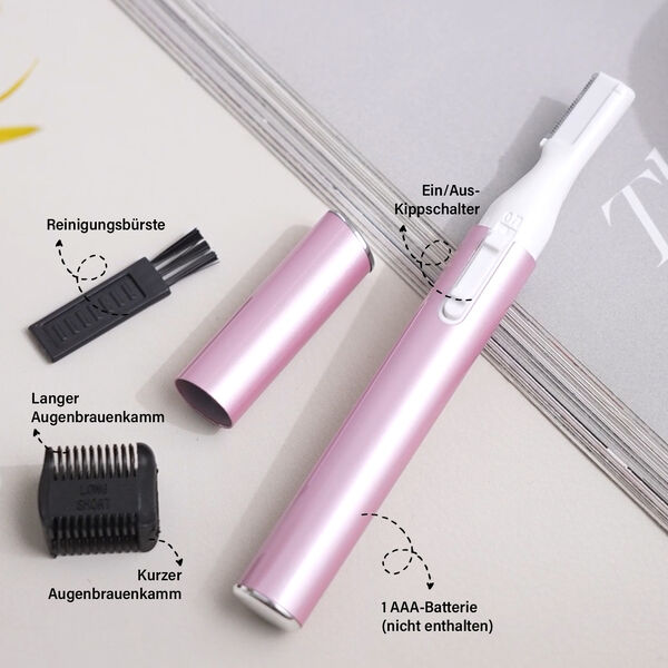 BEAUTECH elektrischer Augenbrauen-Haarentferner, Rosa image number 3