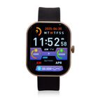 G21 Smartwatch, 2.01 Zoll HD Display, Gold-Schwarzes Silikonarmband