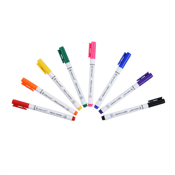 2er-Set, DIY Kissenbezug zum Bemalen mit 8 Textilfarb-Stiften, Größe 45x45 cm, Weiß, Mädchen mit Blumen image number 7