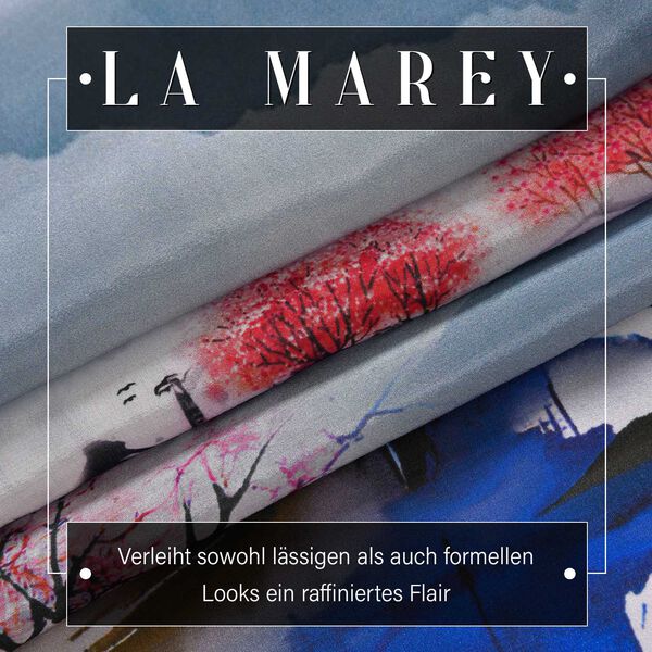 LA MAREY - Premium Selection - 100% Maulbeerenseiden, 35 x 150 cm, Lila image number 2