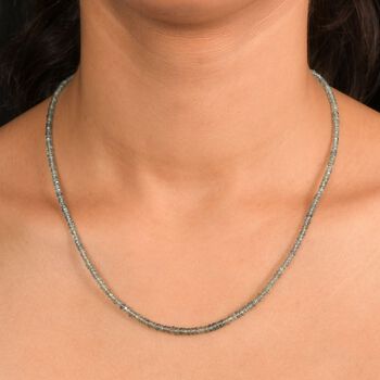 D'Joy AA gr&uuml;ne Saphir 45cm Halskette - 45 ct.