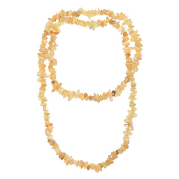 Citrin 76cm Halskette - 329 ct.