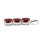 2er-Set roter Granat-Ring und Anhänger, 925 Silber platiniert, ca. 6,29 ct image number 7