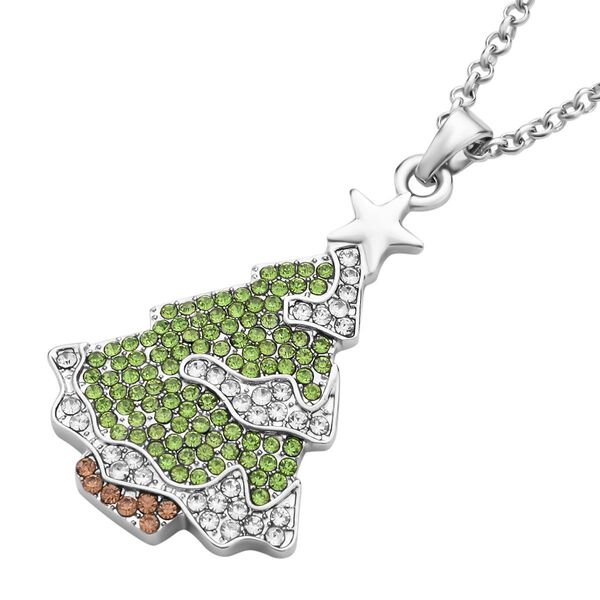 Mehrfarbiger Kristall-Anh&auml;nger mit 50+5cm Kette - 2,80 ct. image number 4