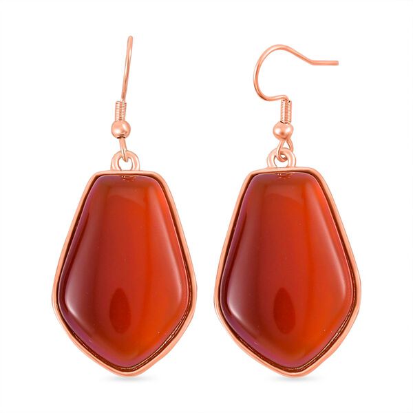 Roter Achat Anh&auml;nger mit Kette, Reiner Edelstahl, ca. 298.00 ct image number 5