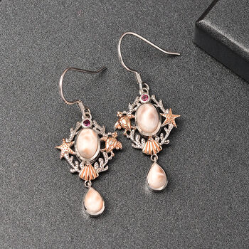 D&rsquo;joy AA Natrolith Ohrringe 925 Silber ca. 4.61 ct