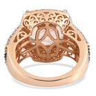 AAA Marropino Morganit und natürlicher Champagner Diamant-Ring, 585 Roségold  ca. 8,31 ct image number 5